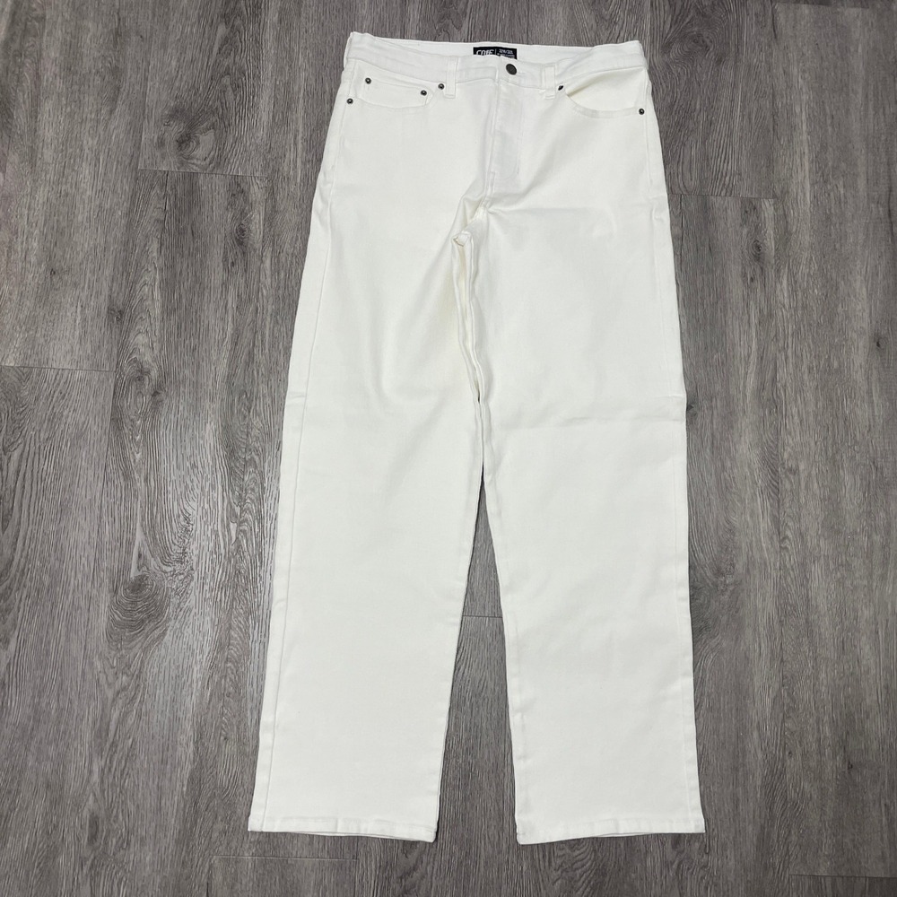 Cove USA Jeans Mens 32x32 White Straight Leg Denim Pants Workwear NWOT